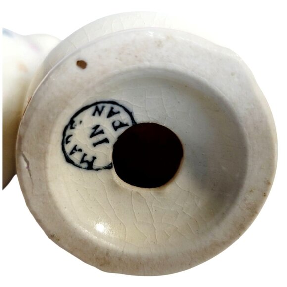 Vintage 1950s Pink Rose Salt and Pepper Shakers Made in Japan Needs Stoppers - Picture 6 of 9